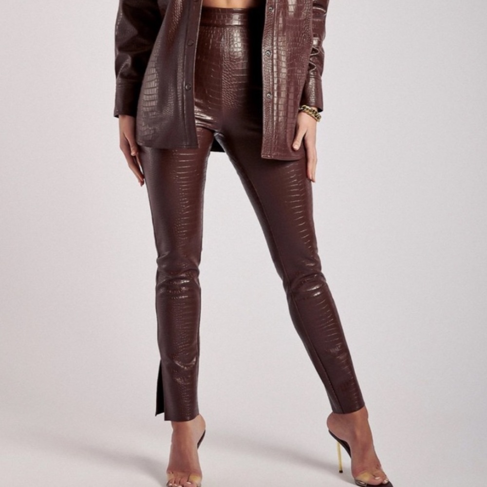 Meshki leather pants